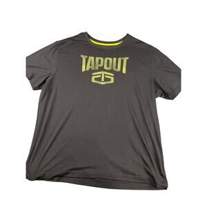 Men’s Tapout 2XL Black Logo Short Sleeve T-Shirt – Excellent Condition